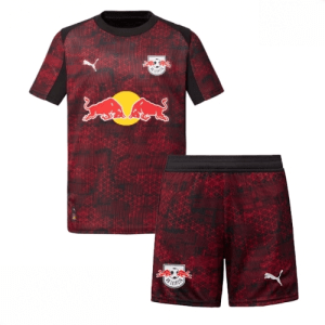 Echipament fotbal RB Leipzig Tricou Treilea 2025-26 pentru copii şi pantaloni
