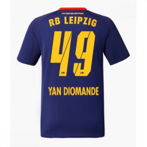 Echipament fotbal RB Leipzig Yan Diomande #49 Tricou Deplasare 2025-26 pentru bărbați