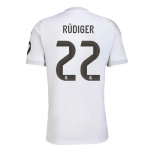 Echipament fotbal Real Madrid Antonio Rudiger #22 Tricou Acasa 2025-26 pentru bărbați