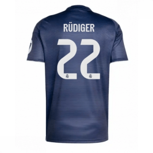 Echipament fotbal Real Madrid Antonio Rudiger #22 Tricou Deplasare 2025-26 pentru bărbați