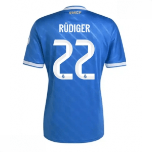 Echipament fotbal Real Madrid Antonio Rudiger #22 Tricou Treilea 2025-26 pentru bărbați