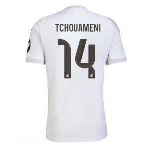 Echipament fotbal Real Madrid Aurelien Tchouameni #14 Tricou Acasa 2025-26 pentru bărbați