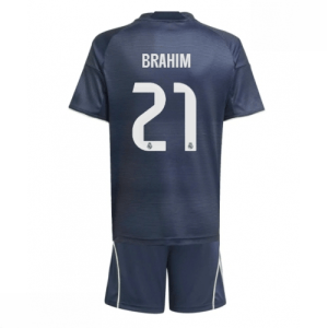 Echipament fotbal Real Madrid Brahim Diaz #21 Tricou Deplasare 2025-26 pentru copii tricou + pantaloni scurți