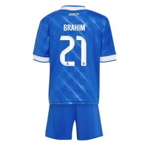 Echipament fotbal Real Madrid Brahim Diaz #21 Tricou Treilea 2025-26 pentru copii tricou + pantaloni scurți