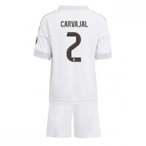 Echipament fotbal Real Madrid Daniel Carvajal #2 Tricou Acasa 2025-26 pentru copii tricou + pantaloni scurți