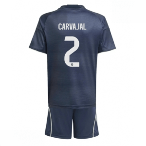 Echipament fotbal Real Madrid Daniel Carvajal #2 Tricou Deplasare 2025-26 pentru copii tricou + pantaloni scurți