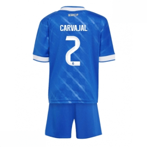 Echipament fotbal Real Madrid Daniel Carvajal #2 Tricou Treilea 2025-26 pentru copii tricou + pantaloni scurți