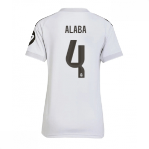 Echipament fotbal Real Madrid David Alaba #4 Tricou Acasa 2025-26 pentru femei mânecă scurtă