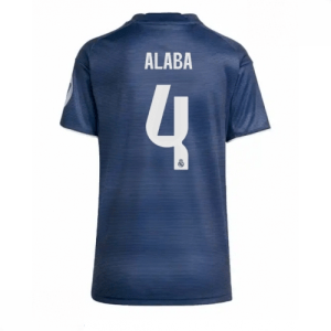 Echipament fotbal Real Madrid David Alaba #4 Tricou Deplasare 2025-26 pentru femei mânecă scurtă