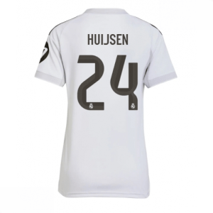 Echipament fotbal Real Madrid Dean Huijsen #24 Tricou Acasa 2025-26 pentru femei mânecă scurtă