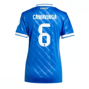 Echipament fotbal Real Madrid Eduardo Camavinga #6 Tricou Treilea 2025-26 pentru femei mânecă scurtă