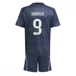 Echipament fotbal Real Madrid Endrick #9 Tricou Deplasare 2025-26 pentru copii tricou + pantaloni scurți
