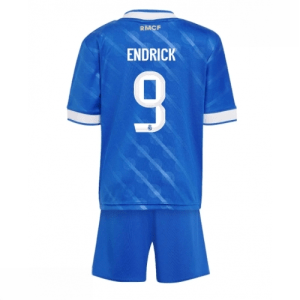 Echipament fotbal Real Madrid Endrick #9 Tricou Treilea 2025-26 pentru copii tricou + pantaloni scurți