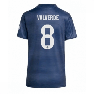 Echipament fotbal Real Madrid Federico Valverde #8 Tricou Deplasare 2025-26 pentru femei mânecă scurtă