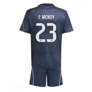 Echipament fotbal Real Madrid Ferland Mendy #23 Tricou Deplasare 2025-26 pentru copii tricou + pantaloni scurți