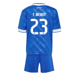 Echipament fotbal Real Madrid Ferland Mendy #23 Tricou Treilea 2025-26 pentru copii tricou + pantaloni scurți
