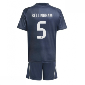Echipament fotbal Real Madrid Jude Bellingham #5 Tricou Deplasare 2025-26 pentru copii tricou + pantaloni scurți
