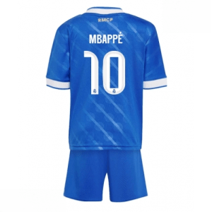 Echipament fotbal Real Madrid Kylian Mbappe #10 Tricou Treilea 2025-26 pentru copii tricou + pantaloni scurți