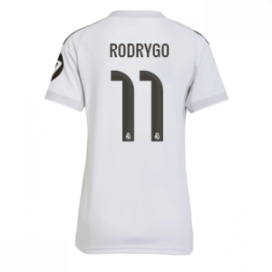 Echipament fotbal Real Madrid Rodrygo Goes #11 Tricou Acasa 2025-26 pentru femei mânecă scurtă