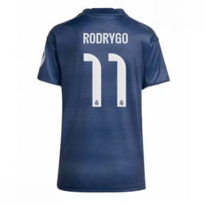 Echipament fotbal Real Madrid Rodrygo Goes #11 Tricou Deplasare 2025-26 pentru femei mânecă scurtă