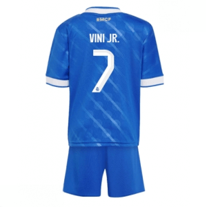 Echipament fotbal Real Madrid Vinicius Junior #7 Tricou Treilea 2025-26 pentru copii tricou + pantaloni scurți
