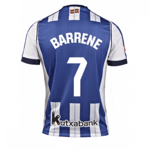 Echipament fotbal Real Sociedad Ander Barrenetxea #7 Tricou Acasa 2025-26 pentru bărbați