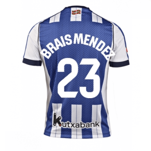 Echipament fotbal Real Sociedad Brais Mendez #23 Tricou Acasa 2025-26 pentru bărbați
