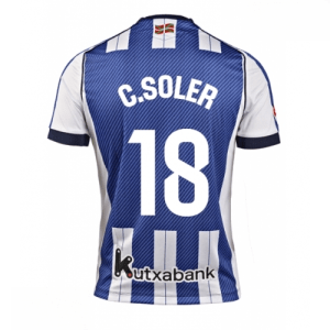 Echipament fotbal Real Sociedad Carlos Soler #18 Tricou Acasa 2025-26 pentru bărbați