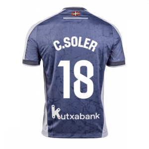 Echipament fotbal Real Sociedad Carlos Soler #18 Tricou Deplasare 2025-26 pentru bărbați
