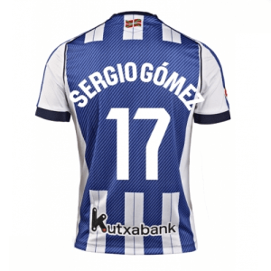 Echipament fotbal Real Sociedad Sergio Gomez #17 Tricou Acasa 2025-26 pentru bărbați