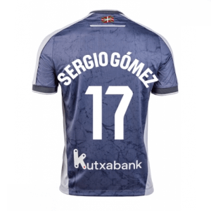 Echipament fotbal Real Sociedad Sergio Gomez #17 Tricou Deplasare 2025-26 pentru bărbați