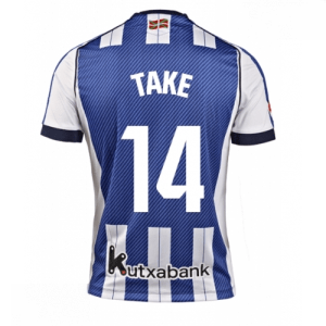 Echipament fotbal Real Sociedad Takefusa Kubo #14 Tricou Acasa 2025-26 pentru bărbați