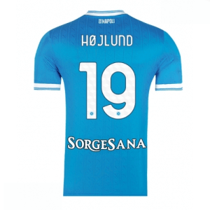 Echipament fotbal SSC Napoli Rasmus Hojlund #19 Tricou Acasa 2025-26 pentru bărbați