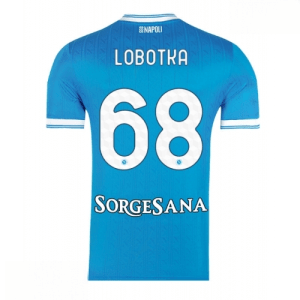 Echipament fotbal SSC Napoli Stanislav Lobotka #68 Tricou Acasa 2025-26 pentru bărbați