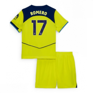 Echipament fotbal copii Tottenham Hotspur Cristian Romero #17 Tricou Treilea 2025-26 tricou și pantaloni