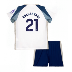 Echipament fotbal copii Tottenham Hotspur Dejan Kulusevski #21 Tricou Acasa 2025-26 tricou și pantaloni