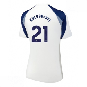 Echipament fotbal Tottenham Hotspur Dejan Kulusevski #21 Tricou Acasa 2025-26 pentru femei mânecă scurtă