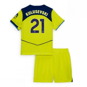 Echipament fotbal copii Tottenham Hotspur Dejan Kulusevski #21 Tricou Treilea 2025-26 tricou și pantaloni