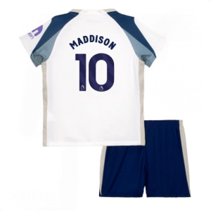 Echipament fotbal copii Tottenham Hotspur James Maddison #10 Tricou Acasa 2025-26 tricou și pantaloni