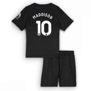 Echipament fotbal copii Tottenham Hotspur James Maddison #10 Tricou Deplasare 2025-26 tricou și pantaloni
