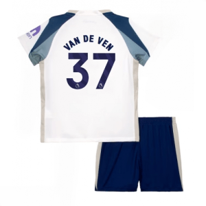 Echipament fotbal copii Tottenham Hotspur Micky van de Ven #37 Tricou Acasa 2025-26 tricou și pantaloni