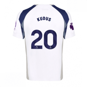 Echipament fotbal Tottenham Hotspur Mohammed Kudus #20 Tricou Acasa 2025-26 pentru bărbați