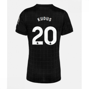 Echipament fotbal Tottenham Hotspur Mohammed Kudus #20 Tricou Deplasare 2025-26 pentru femei mânecă scurtă