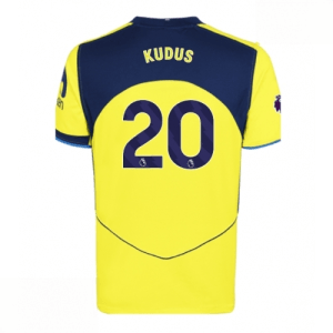 Echipament fotbal Tottenham Hotspur Mohammed Kudus #20 Tricou Treilea 2025-26 pentru bărbați