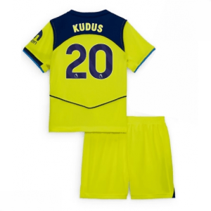 Echipament fotbal copii Tottenham Hotspur Mohammed Kudus #20 Tricou Treilea 2025-26 tricou și pantaloni