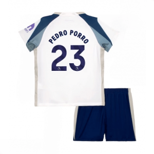 Echipament fotbal copii Tottenham Hotspur Pedro Porro #23 Tricou Acasa 2025-26 tricou și pantaloni