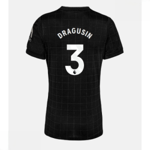 Echipament fotbal Tottenham Hotspur Radu Dragusin #3 Tricou Deplasare 2025-26 pentru femei mânecă scurtă