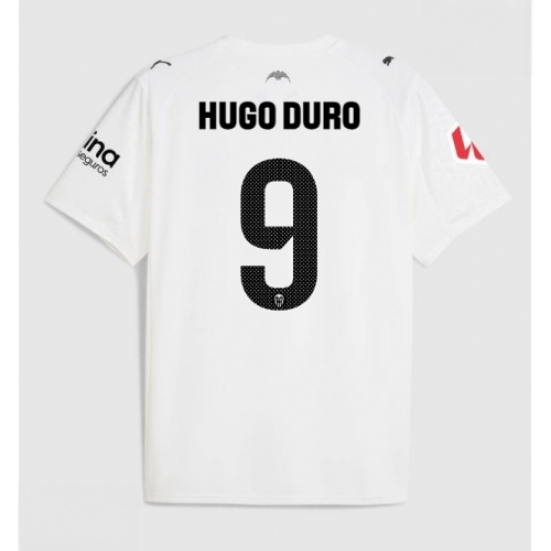 Echipament fotbal Valencia Hugo Duro #9 Tricou Acasa 2025-26 pentru bărbați 1 Echipament fotbal Valencia Hugo Duro #9 Tricou Acasa 2025-26 pentru bărbați