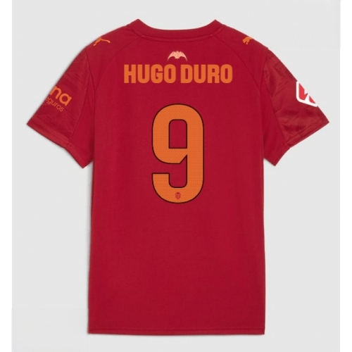 Echipament fotbal Valencia Hugo Duro #9 Tricou Deplasare 2025-26 pentru bărbați 1 Echipament fotbal Valencia Hugo Duro #9 Tricou Deplasare 2025-26 pentru bărbați
