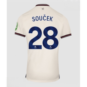 Echipament fotbal West Ham United Tomas Soucek #28 Tricou Deplasare 2025-26 pentru bărbați